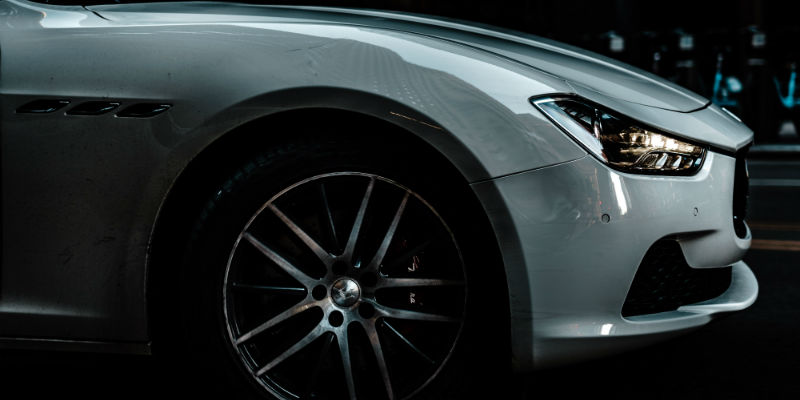 The front of a vehicle