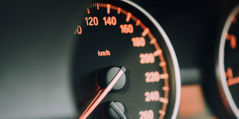 Speedometer in vehicle